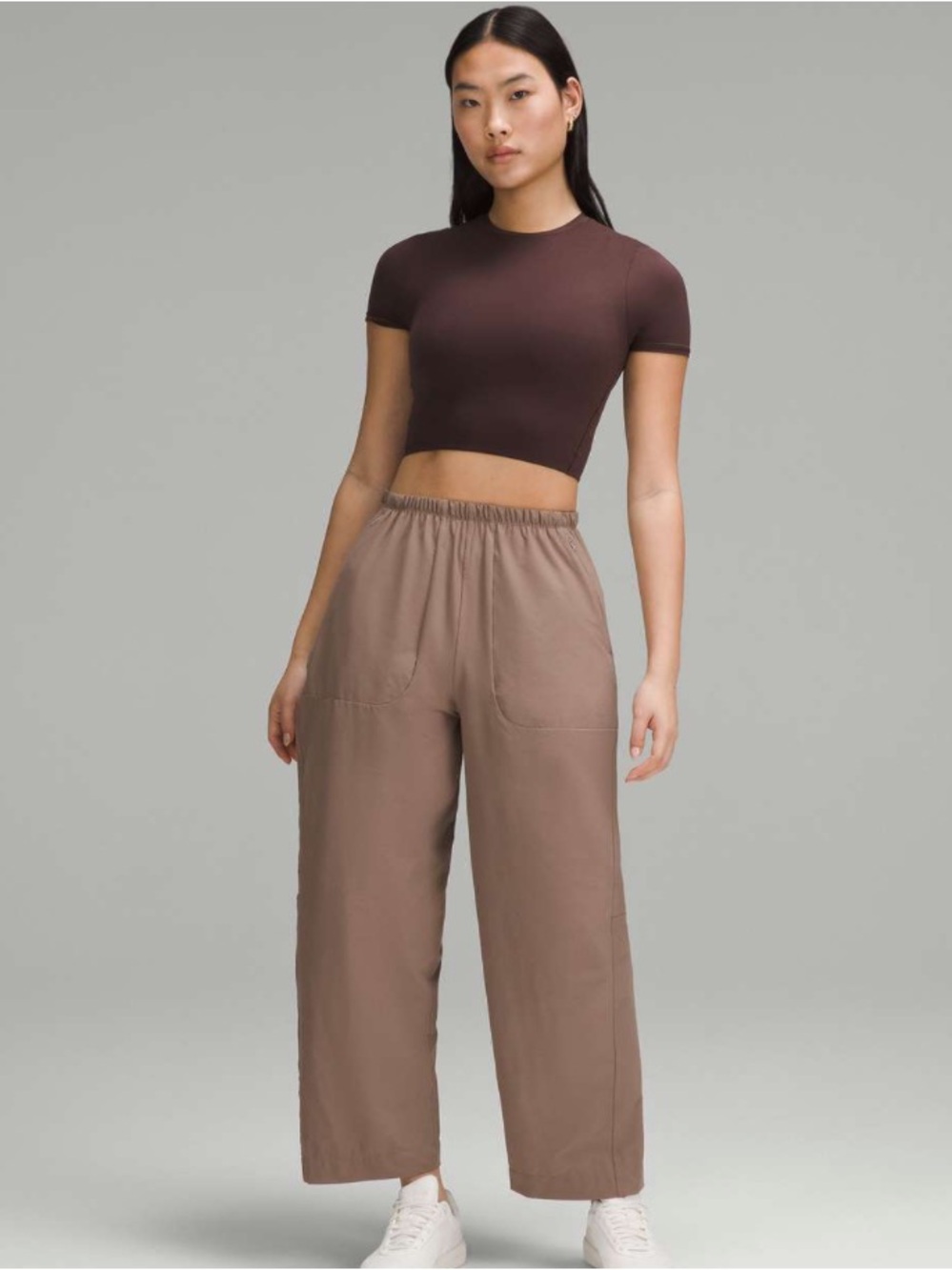 Lululemon Lightweight Mid-Rise Barrel-Leg Cropped Pant
